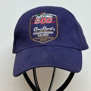 Vintage Y2k Nascar Daytona 500  Crown Royal Championship Racing Hat Cap OFFICIAL